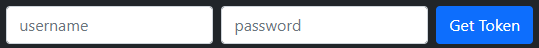 screenshot of username/password form